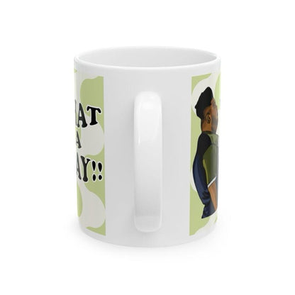 What a day mug harvey price mug - funny gift for coffee lovers - drinkware, tumblers funny mugs funny gifts 11oz washable reusable ceramic r