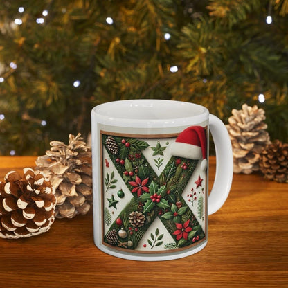 Personalised 'x' edition christmas mug - unique gift for xmas - stocking filler - drinkware washable reusable reuse ceramic cup tumbler coff