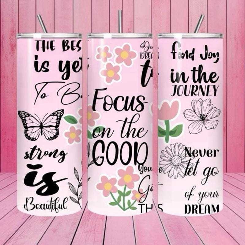 Self love mental health cute girly 20oz tumbler - perfect for your drinkware needs - cup mug flasks bottles water bottles bottled portable m