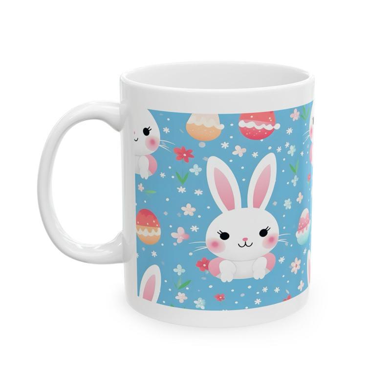 Easter bunny mug - cute gift - perfect for hot drinks - drinkware, tumblers cup bottles reusable washable portable reuse ceramic coffee east
