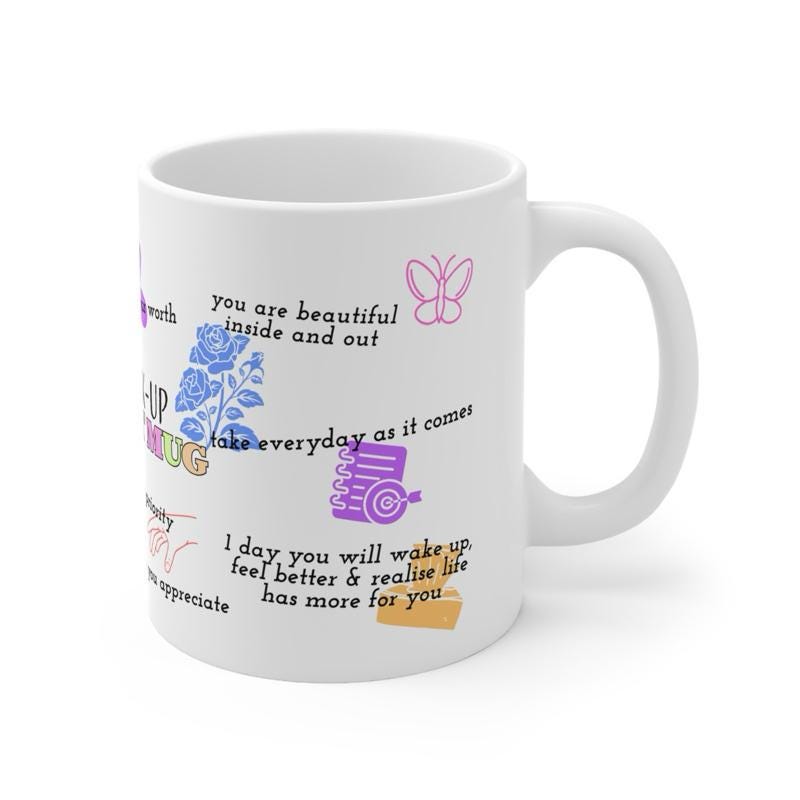 The break up support mug - heartbroken gifts for friends - cute mug for mental health and self-love - cup, drinkware tumblers reusable washa