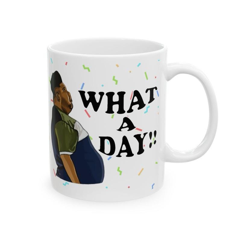 What a day mug harvey price mug - funny gift for coffee lovers - drinkware, tumblers funny mugs funny gifts 11oz washable reusable ceramic r