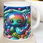 Multicoloured cute octopus 3d mug - perfect for coffee and tea drinkware tumbler ceramic cup reuse reusable washable xmas mugs festive  cute