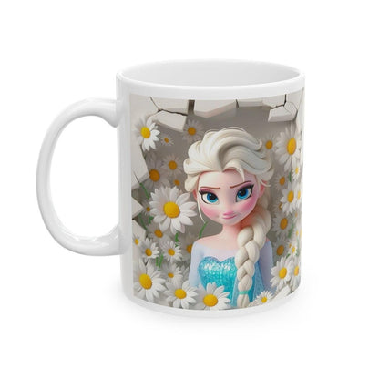Elsa princess 3d style mug - perfect christmas stocking filler for coffee and tea lovers - drinkware, cup tumblers ceramic reuse bottles bev