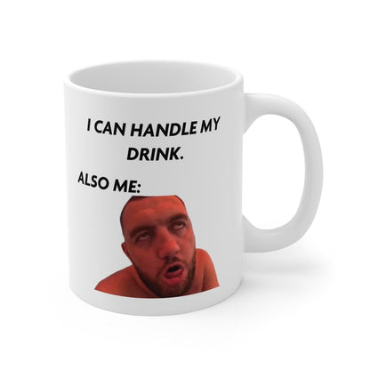 I can handle my drink mashtag mug - perfect for your next beverage coffee cup drinkware stylish tumbler washable reuse reusable ceramic xmas