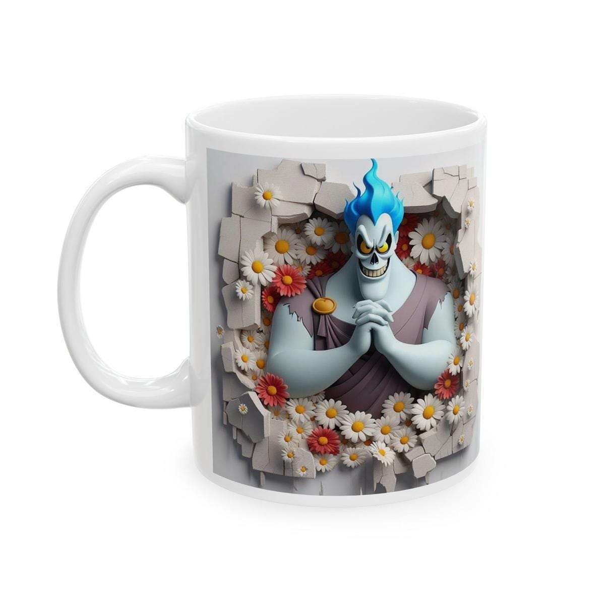 Hades style hercules 3d mug - perfect christmas secret santa gift for drinking - tumblers, drinkware cup ceramic reusable reuse washable cof