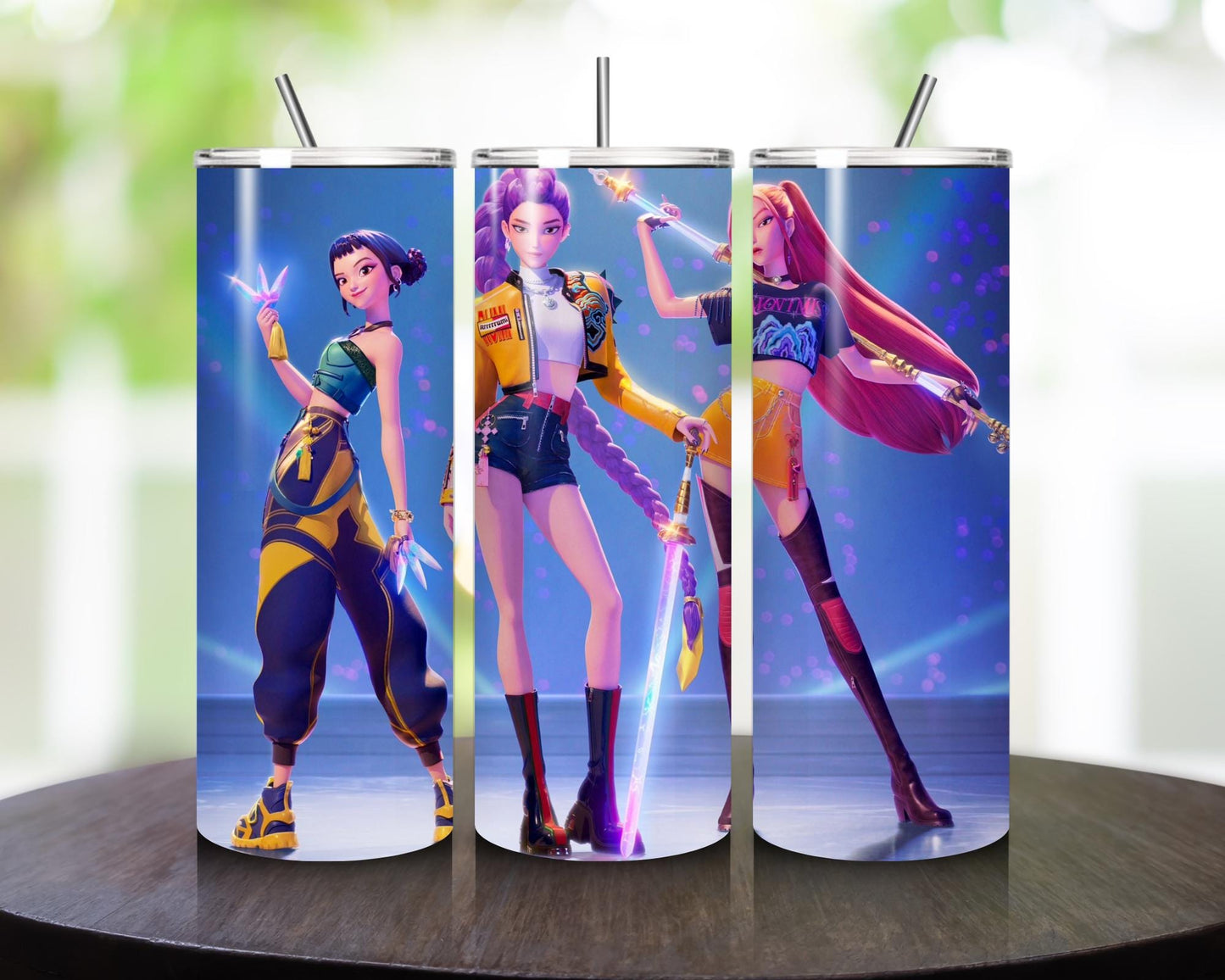 K pop demon hunters style tumbler 20oz cute fun gift cups mugs tumblers