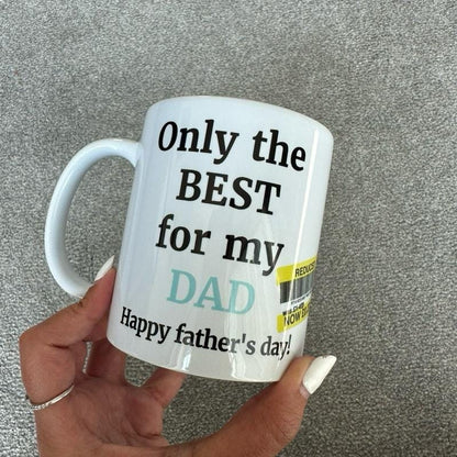 Funny father’s day gifts funny dad mug reduced mug - ceramic coffee tumbler drinkware reusable washable reuse cup mugs drew novelty father