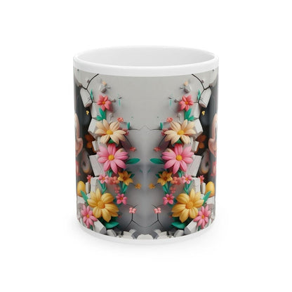 Mickey style 3d mug - christmas ceramic drinkware for hot and cold beverages cup tumblers bottles coffee reuse reusable washable secret sant