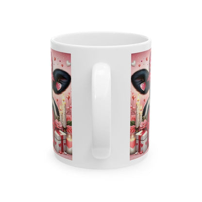 Cute cow mug - perfect valentine's day gift for couples - tumblers, drinkware coffee cup washable reusable reuse ceramic xmas christmas gift