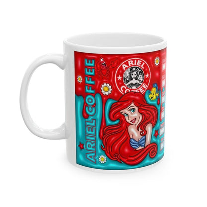Ariel mermaid mug - perfect xmas gift for drinkware fans - tumblers cup ceramic bottles washable reusable reuse coffee funny cute gifts