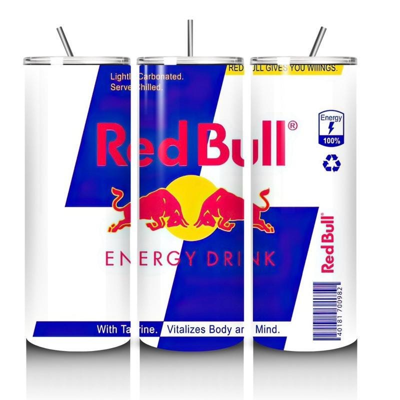 Red bull tumbler 20oz - perfect for on-the-go hydration - vacuum flask - cup drinkware mug bottles water bottles bottled portable gifts insu