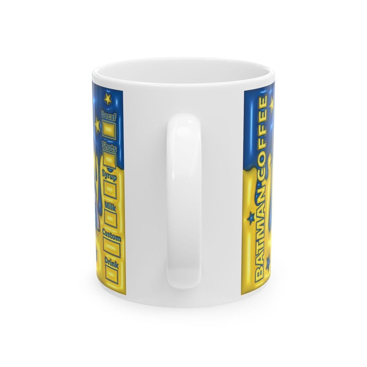 Batman style mug gifts - perfect for coffee and tea - drinkware, cup tumblers reusable washable reuse ceramic funny cute gifts