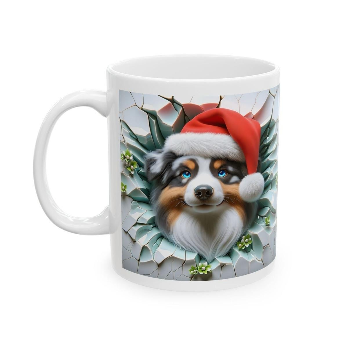 Funny dog christmas mug - perfect gift for any occasion - cup, drinkware tumblers reusable washable coffee ceramic reuse customized cute mug