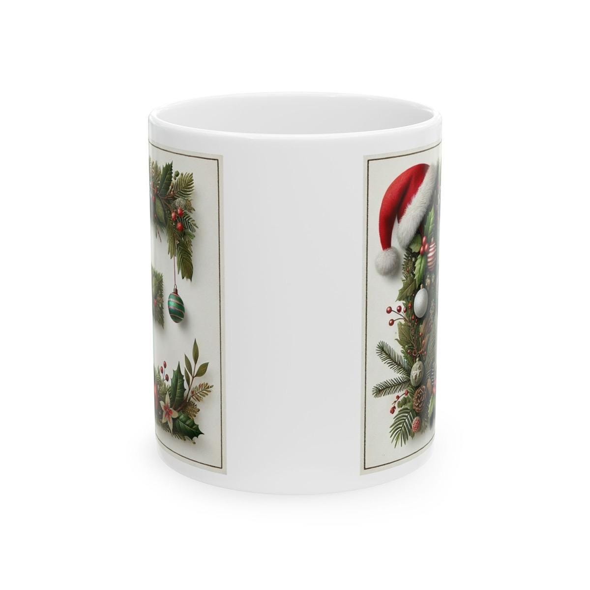 Personalised 'e' edition christmas mug - unique gift for xmas - stocking filler - drinkware washable reusable reuse ceramic cup tumbler coff