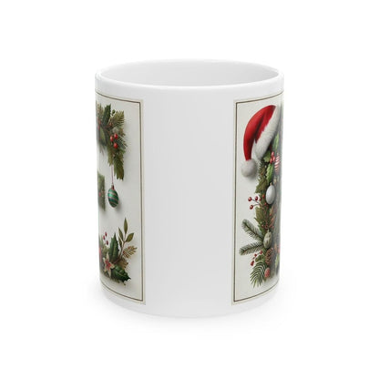 Personalised 'e' edition christmas mug - unique gift for xmas - stocking filler - drinkware washable reusable reuse ceramic cup tumbler coff