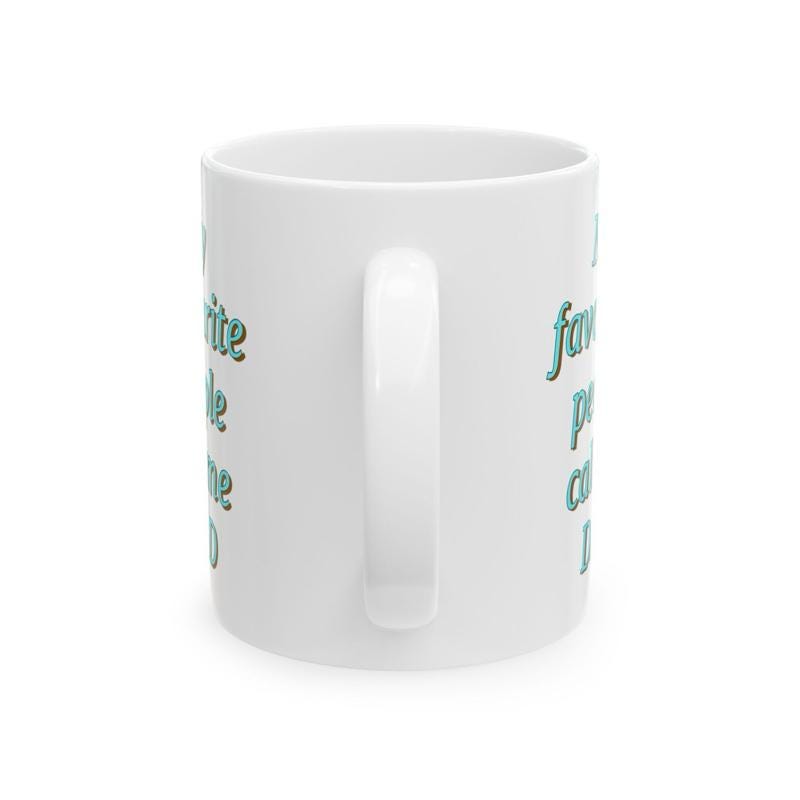 Cute funny father’s day dad mug - ceramic coffee tumbler drinkware reusable washable reuse cup mugs drew novelty fathers day dad him fun g