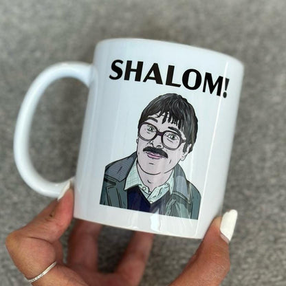 Shalom jim mug - great father's day gift - friday night dinner - funny mugs - funny gifts for father dad drinkware washable reusable coffee