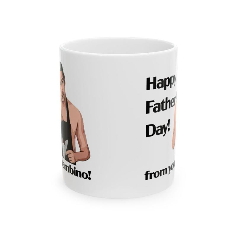 Martin happy father's day from your bambino - great father's day gift - friday night dinner - funny father’s day gifts mugs fun joke drink
