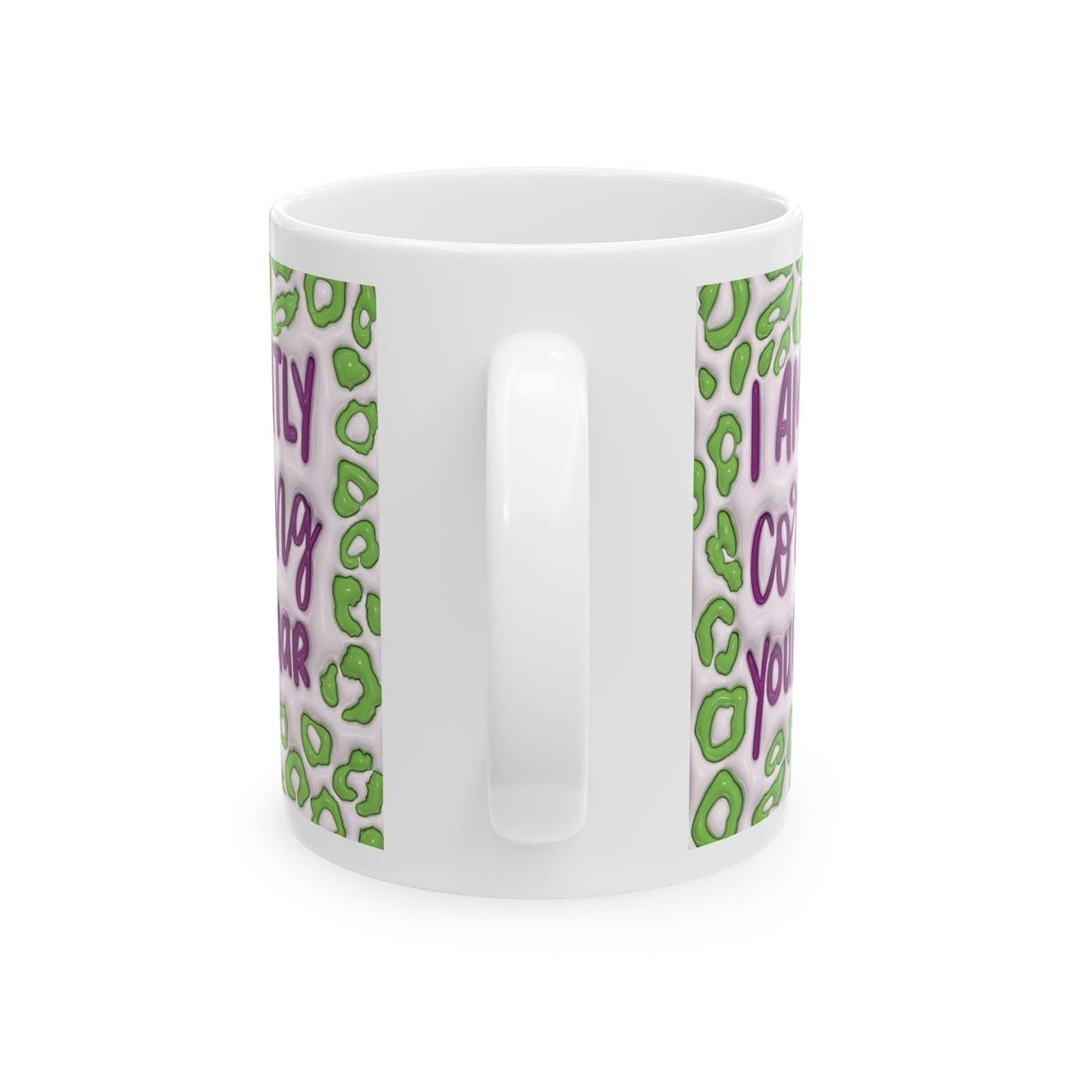 Funny rude mug - i am silently correcting your grammar - sarcastic gift for drinkware and tumblers cup bottles reusable washable ceramic reu