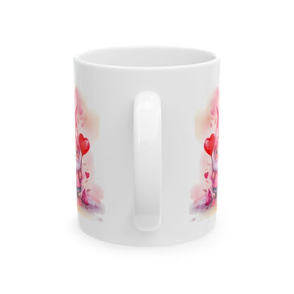 Valentine gnome gonk mug - perfect for your morning drinks - tumblers, drinkware cup bottles reusable gifts boyfriend girlfriend wife husban