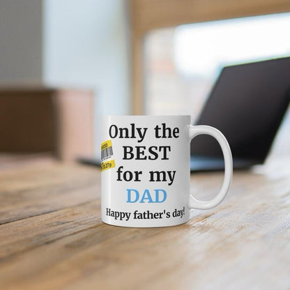 Funny father’s day gifts funny dad mug reduced mug - ceramic coffee tumbler drinkware reusable washable reuse cup mugs drew novelty father