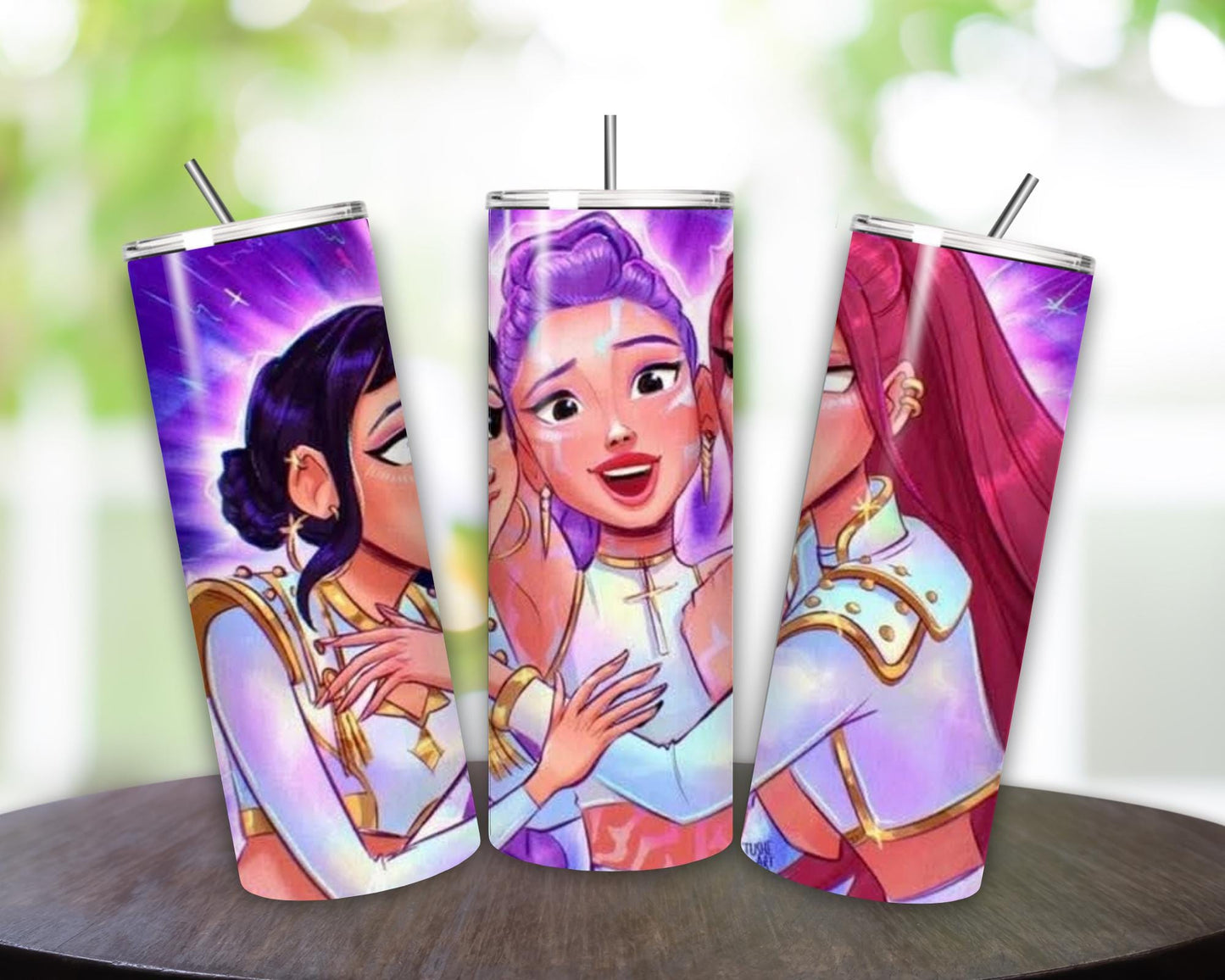 K pop demon hunters style tumbler 20oz cute fun gift cups mugs tumblers