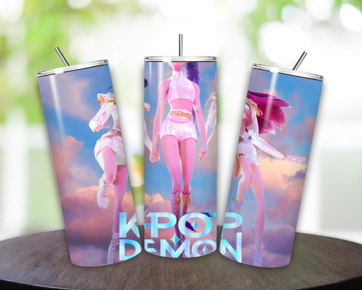 K pop demon hunters style tumbler 20oz cute fun gift cups mugs tumblers