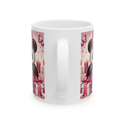 Cute panda mug - perfect valentine's day gift for drinking lovers - drinkware, tumblers washable cup reusable reuse ceramic coffee girly hea
