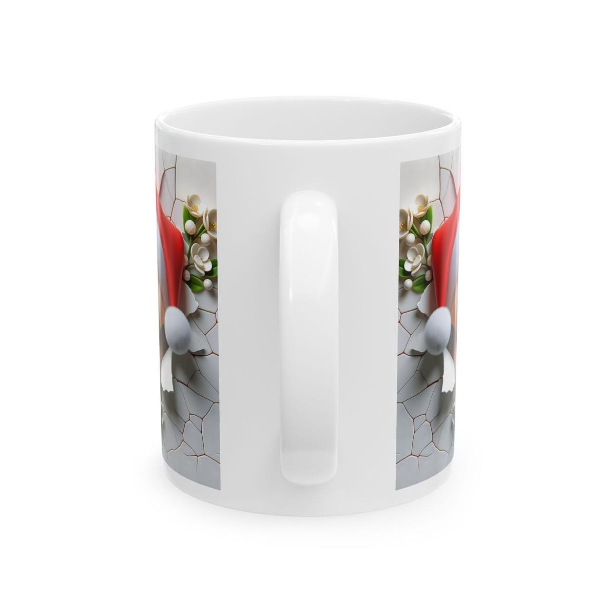 Golden retriever puppy mug - xmas style gift for dog lovers - drinkware, cup reusable tumblers ceramic washable coffee bottles reuse mugs mo