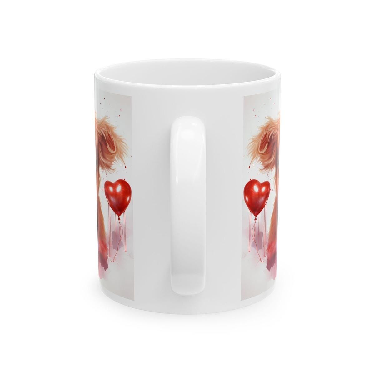 Highland cow mug for valentine's day - perfect for drinks - drinkware, cup tumblers coffee ceramic bottles washable reusable reuse cute girl