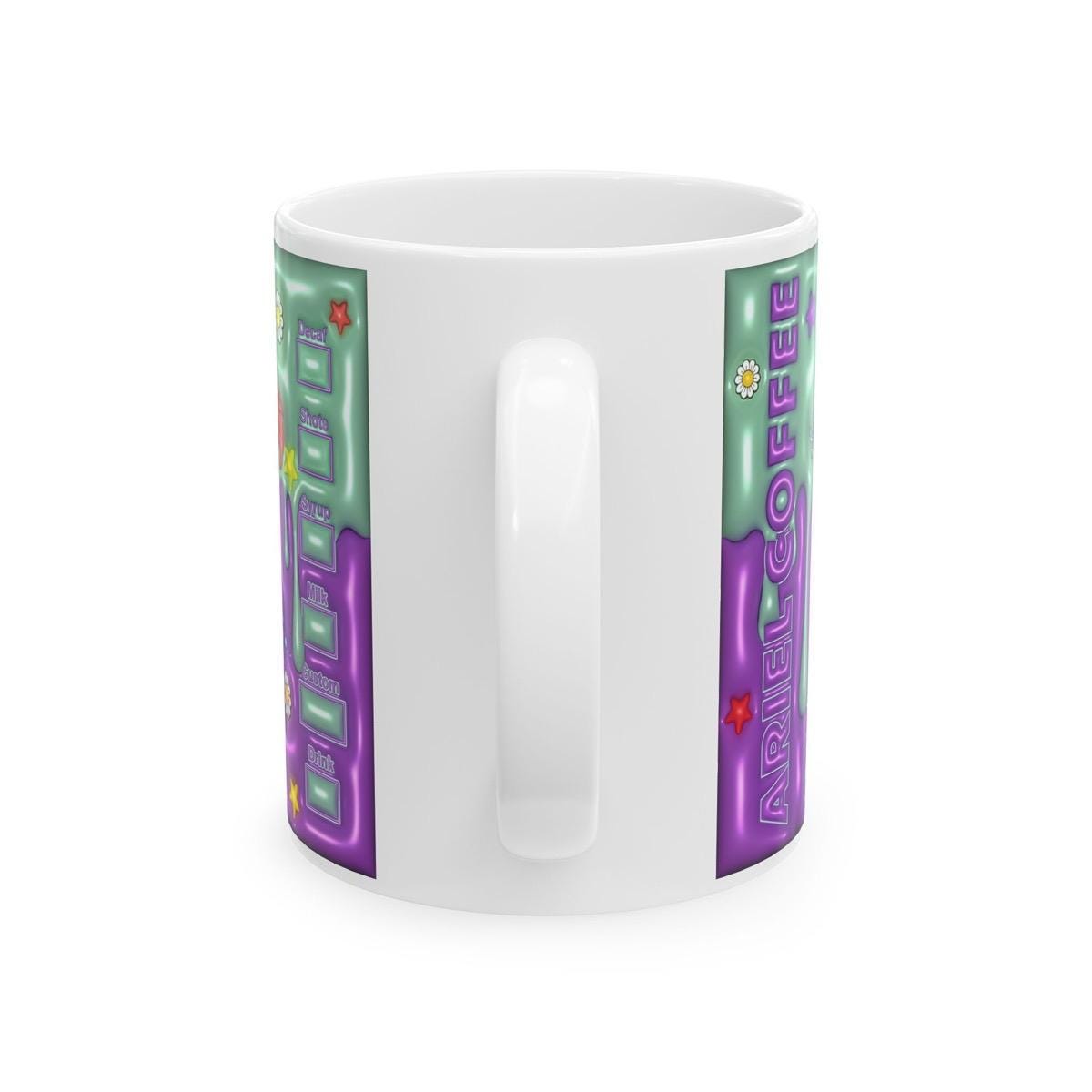 Ariel mermaid mug - perfect xmas gift for drinkware fans - tumblers cup ceramic bottles washable reusable reuse coffee funny cute gifts mugs