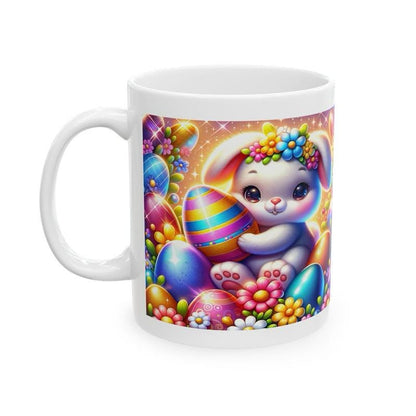 Easter bunny mug - cute gift - perfect for hot drinks - drinkware, tumblers cup bottles reusable washable portable reuse ceramic coffee east
