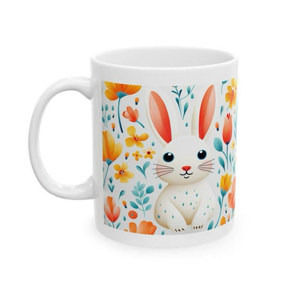 Easter bunny mug - cute gift - perfect for hot drinks - drinkware, tumblers cup bottles reusable washable portable reuse ceramic coffee east