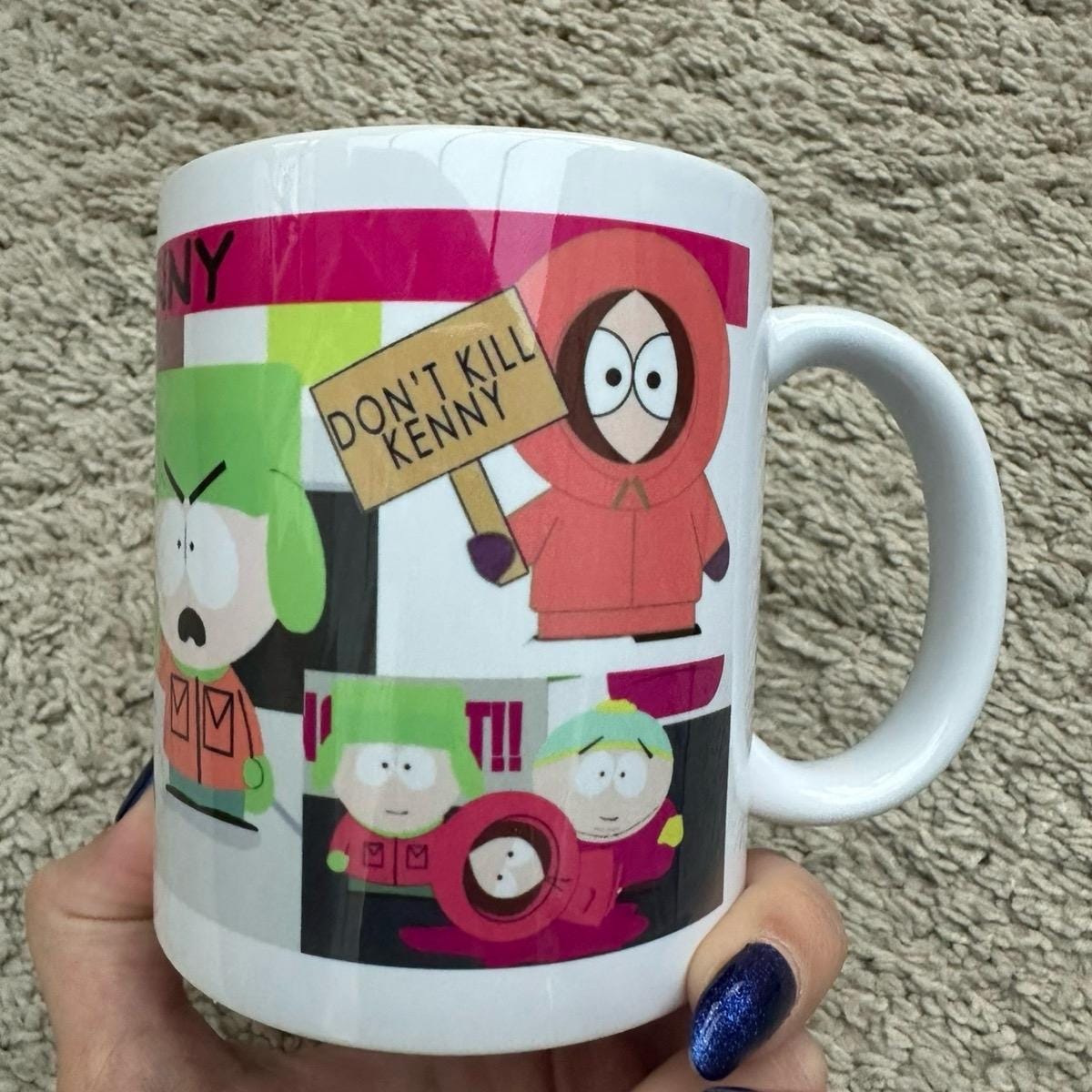 Funny south park mug - they've killed kenny - cup, drinkware reusable tumblers washable bottles ceramic reuse coffee mugs girly cute gifts f