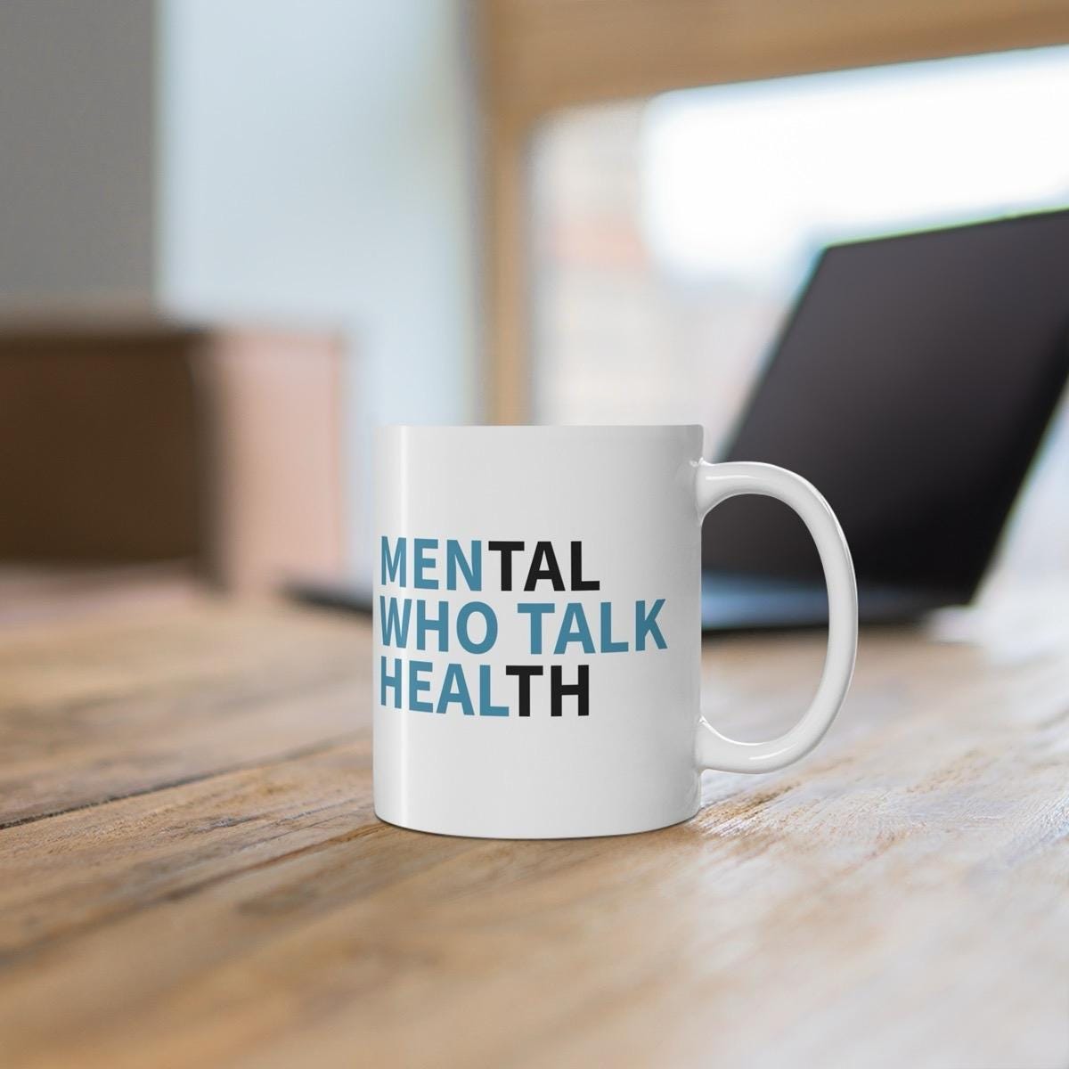Men's mental health mug - perfect gift for him drinkware coffee reuse washable reusable ceramic tumbler cup xmas mugs tea festive motivation