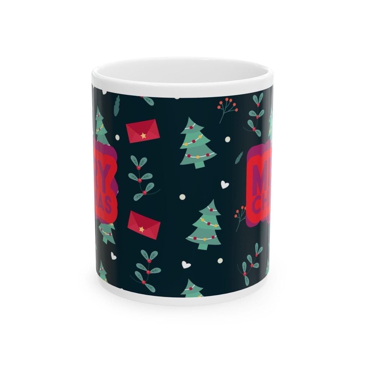 Cute xmas mug merry christmas mug for festive beverages - drinkware reusable washable reuse tumbler cup ceramic coffee tea xmas mugs secret