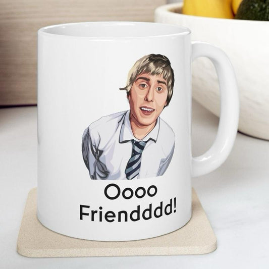 Funny mug - inbetweeners oo friend mug - funny inbetweeners jay cartwright gift coffee mug drinkware washable reusable tumbler reuse ceramic