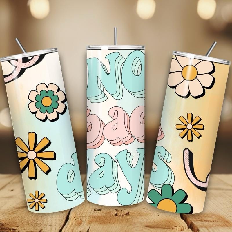 Cute no bad days self love 20oz tumbler - perfect for any occasion drinkware flasks mug bottles water bottles bottled stylish beverage porta