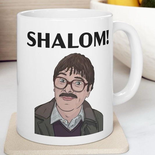 Shalom jim mug - great father's day gift - friday night dinner - funny mugs - funny gifts for father dad drinkware washable reusable coffee