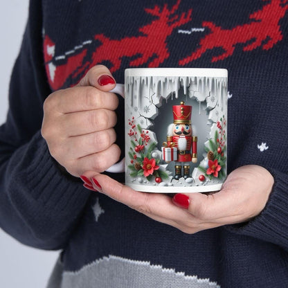 Christmas nutcracker 3d mug for festive drinks - drinkware, cup tumblers reusable bottles reuse washable ceramic coffee xmas mugs tea