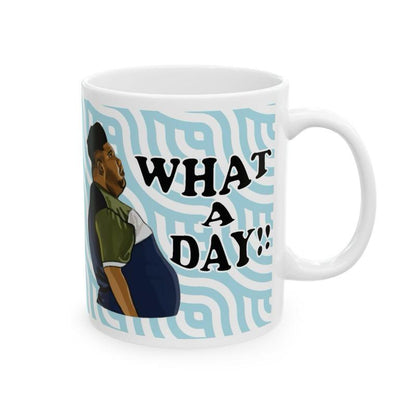 What a day mug harvey price mug - funny gift for coffee lovers - drinkware, tumblers funny mugs funny gifts 11oz washable reusable ceramic r