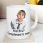 Funny mug - inbetweeners netflix completed it mate mug - funny inbetweeners jay cartwright gift coffee mug drinkware washable reusable tumbl