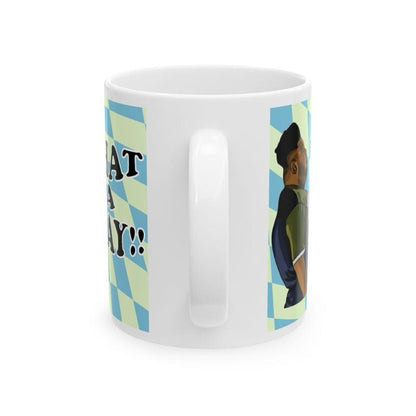 What a day mug harvey price mug - funny gift for coffee lovers - drinkware, tumblers funny mugs funny gifts 11oz washable reusable ceramic r