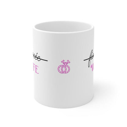 Fiancé wife mug engagement engaged - drinkware tumblers reuse washable bottles ceramic coffee reusable mugs gifts marriage wedding  couples