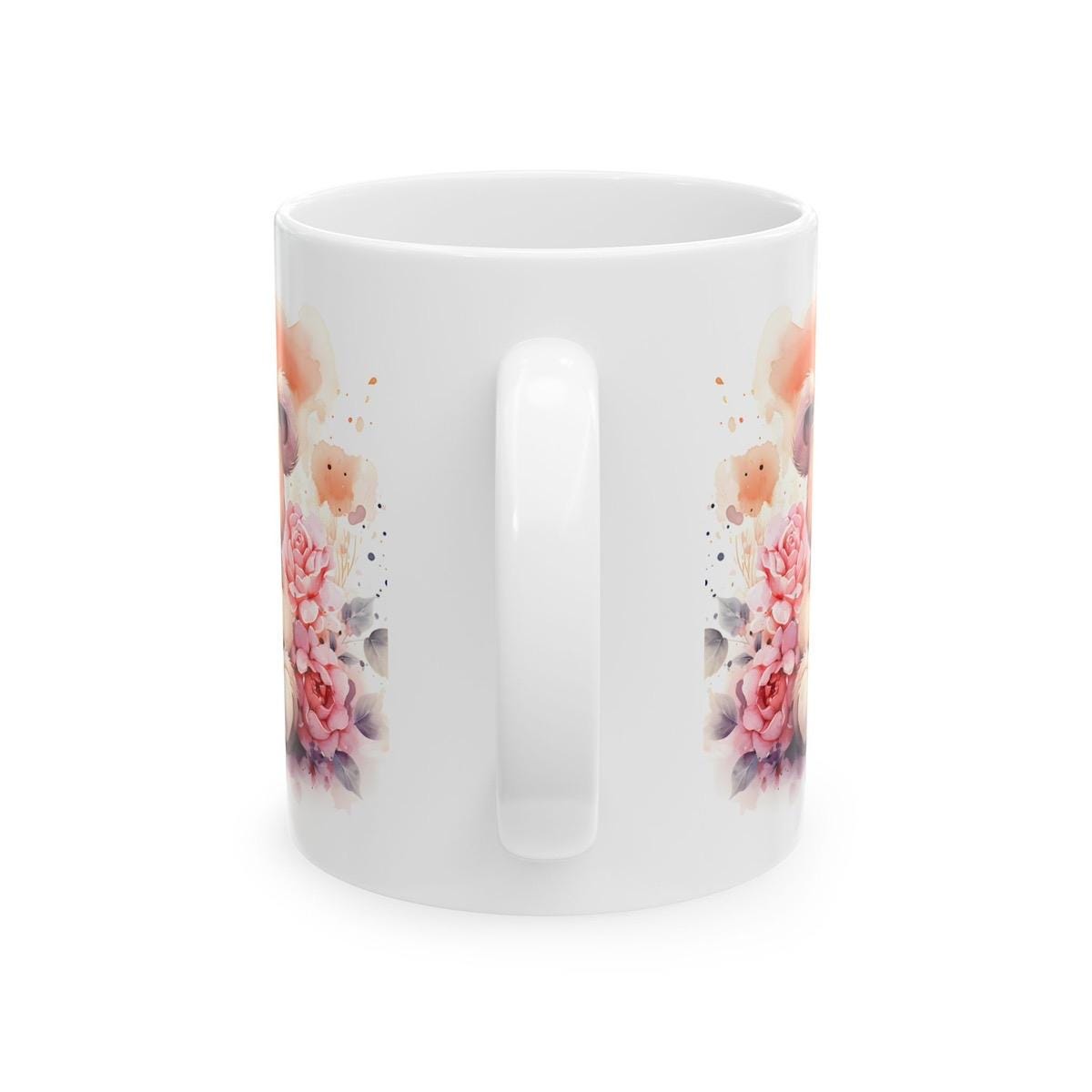 Cute teddy mug - perfect valentine's or xmas gift for girlfriend or boyfriend - coffee, drinkware husband wife washable tumbler cup reuse ce