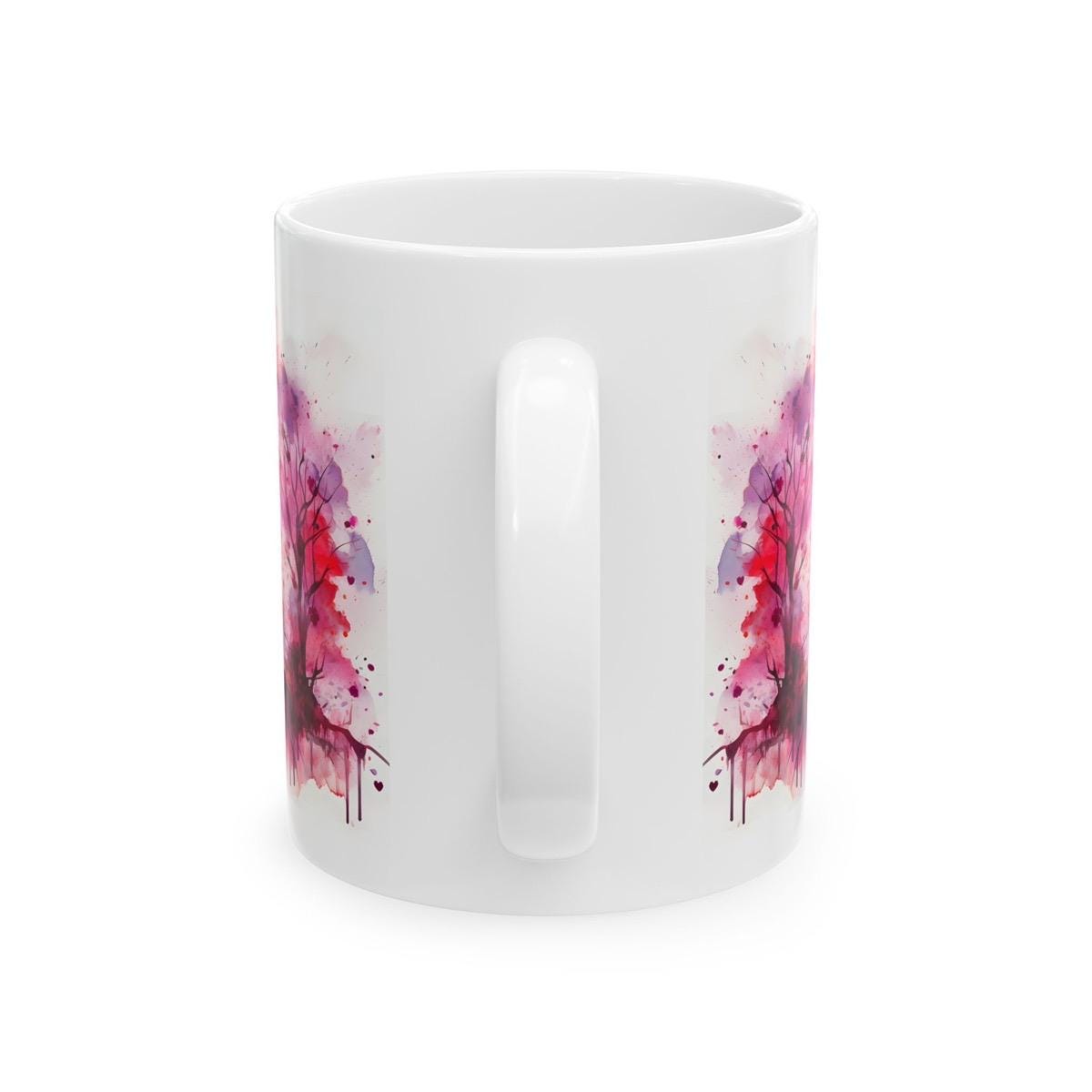 Cute couple mug holding hands - perfect valentine's or xmas gift drinkware washable tumbler reusable cup reuse coffee ceramic girly heart va