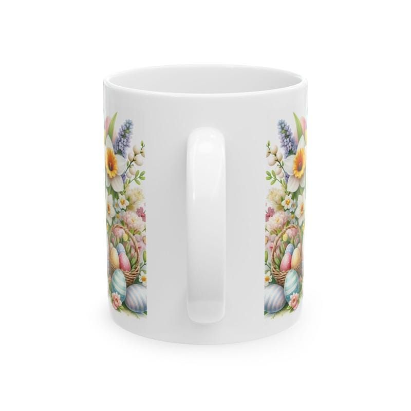 Easter bunny mug - cute gift - perfect for hot drinks - drinkware, tumblers cup bottles reusable washable portable reuse ceramic coffee east