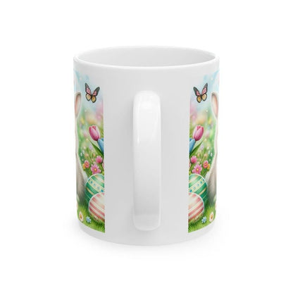 Easter bunny mug - cute gift - perfect for hot drinks - drinkware, tumblers cup bottles reusable washable portable reuse ceramic coffee east