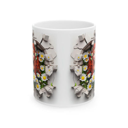 Merida style 3d mug - christmas secret santa gift brave for drinkware lovers reusable reuse washable cup ceramic coffee tumbler xmas mugs te